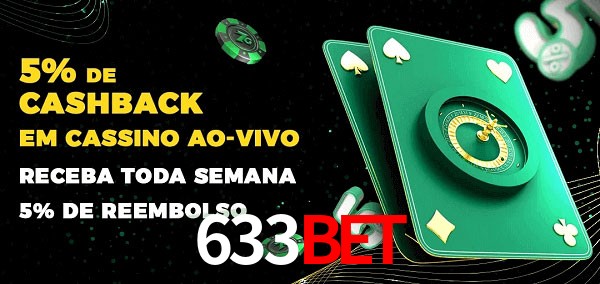 Promoções do cassino ao Vivo 633bet